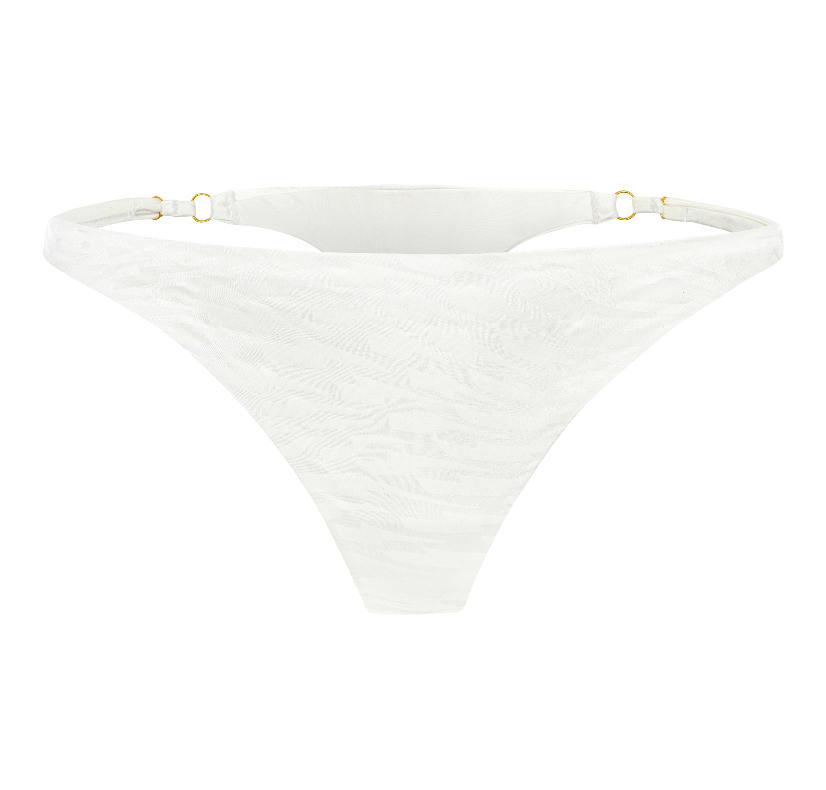LUSCIOUS EXCESS WHITE ADJUSTABLE BRIEFS